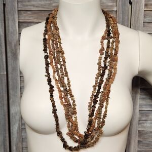 5 Strands Natural 7-8mm Freeform Gemstone Chips Beads Strands 32-36"